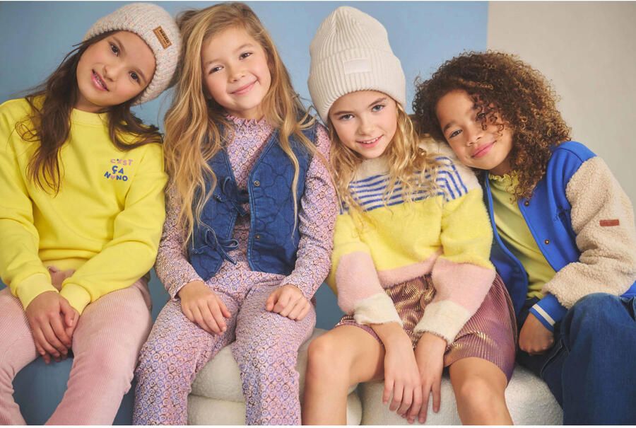 NONO Meisjes Broeken Sady Velvet Flared Pants Lichtroze - Foto 3