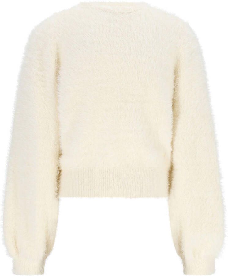 NONO Meisjes Truien & Vesten Asmee Fluffy Cardigan Ecru - Foto 4