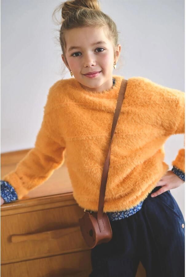 NONO gebreide trui oranje - Foto 2