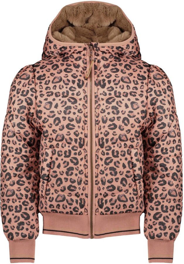 NONO gewatteerde winterjas Bella van polyester oudroze - Foto 4