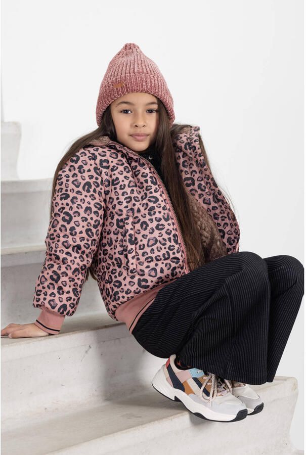 NONO gewatteerde winterjas Bella van polyester oudroze - Foto 2