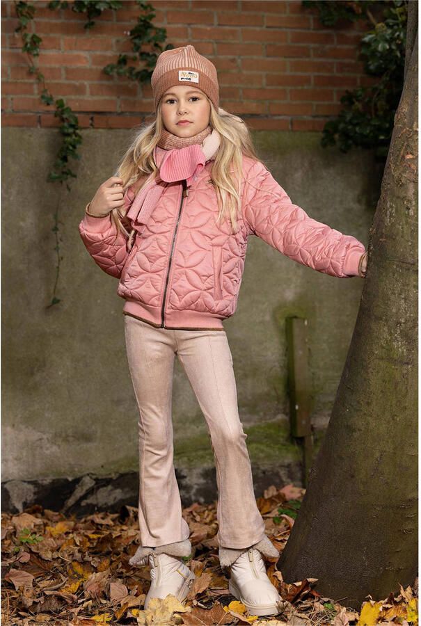 NONO gewatteerde winterjas Bestie van gerecycled polyester roze Effen 146 152 - Foto 3