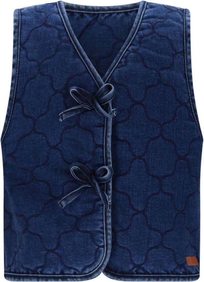 NONO Meisjes Truien & Vesten Kaby Denim Gilet Donkerblauw - Foto 5