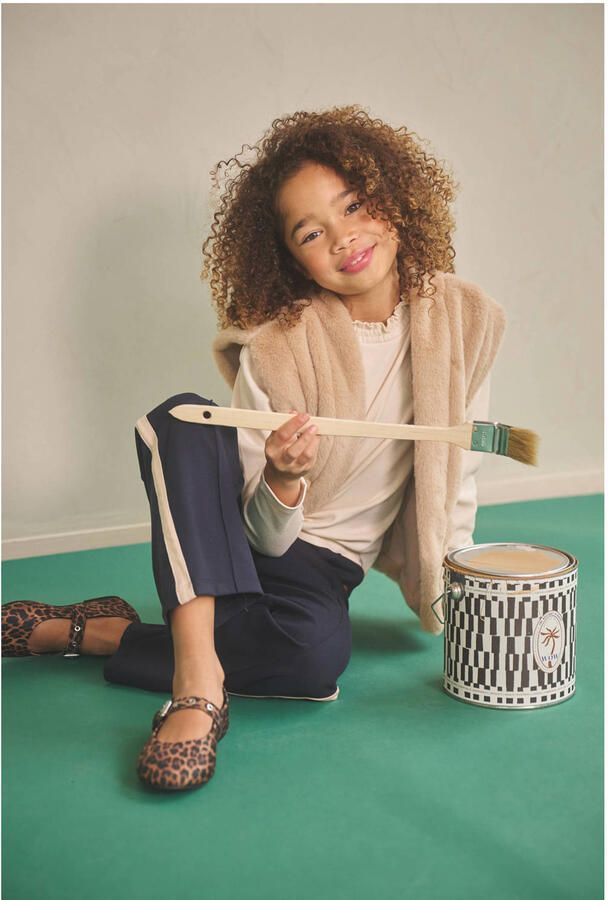 NONO Meisjes Blazers Kila Gilet Fur Beige - Foto 4