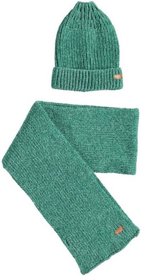NONO Sjaal Groen Meisjes Polyester Effen SIZE2 | Sjaal van - Foto 1