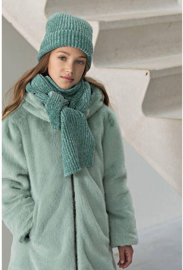 NONO Sjaal Groen Meisjes Polyester Effen SIZE2 | Sjaal van - Foto 2