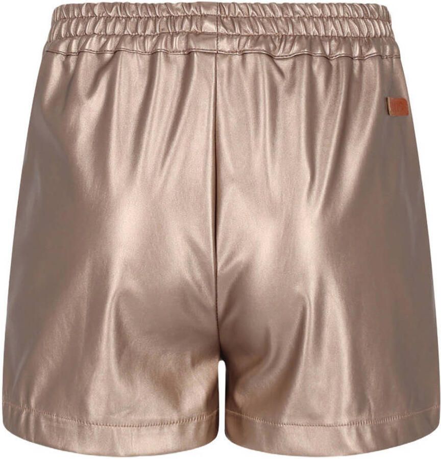 NONO imitatieleren regular fit casual short goud Korte broek Meisjes Imitatieleer - Foto 5
