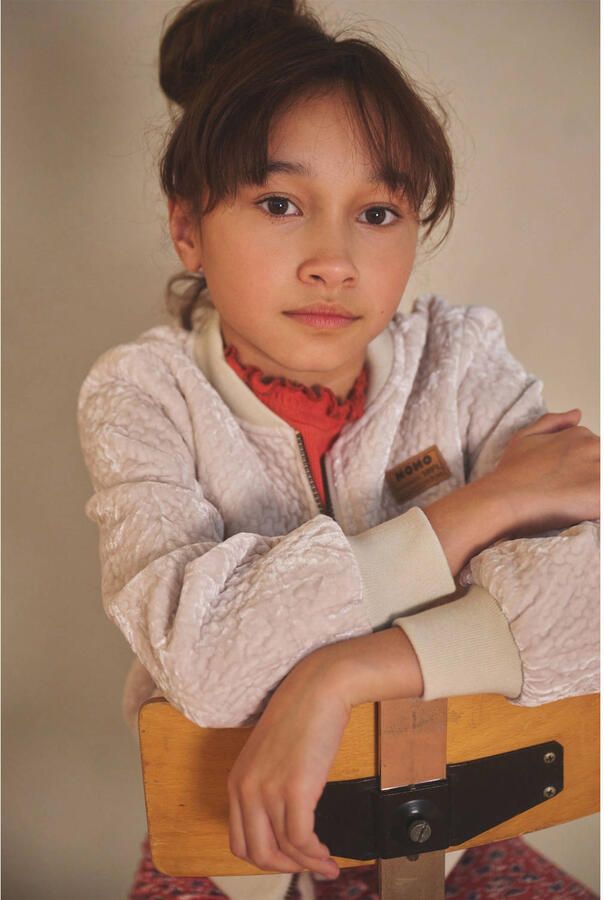 NONO Meisjes Jassen Doris Velvet Jacket Gebroken Wit - Foto 4