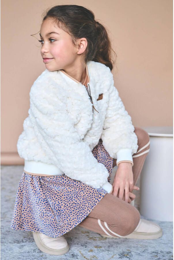 NONO faux fur jas wit - Foto 3