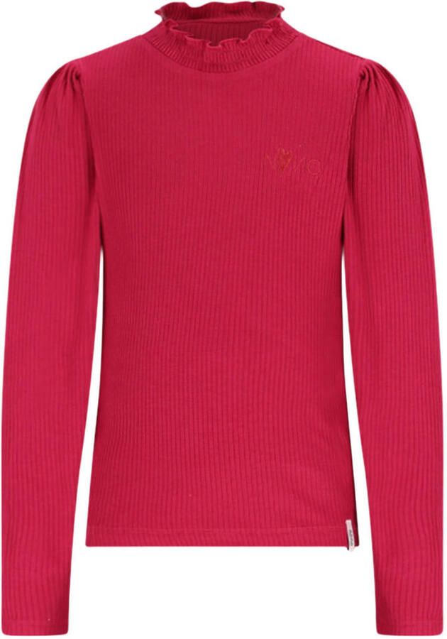 NONO Meisjes Tops & T-shirts Koss Rib Jersey Tshirt Roze - Foto 3