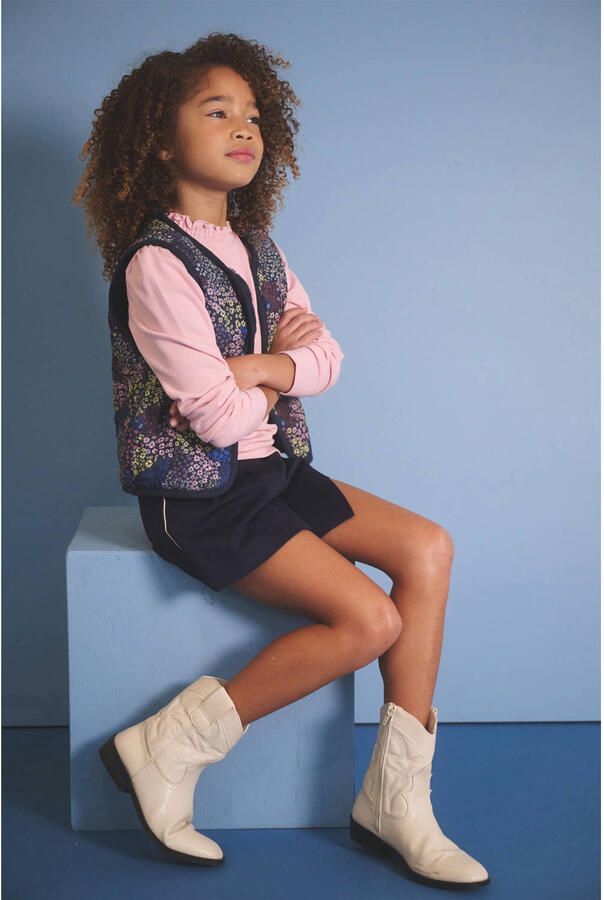 NONO Meisjes Tops & T-shirts Koss Rib Essential T-shirt Roze - Foto 4