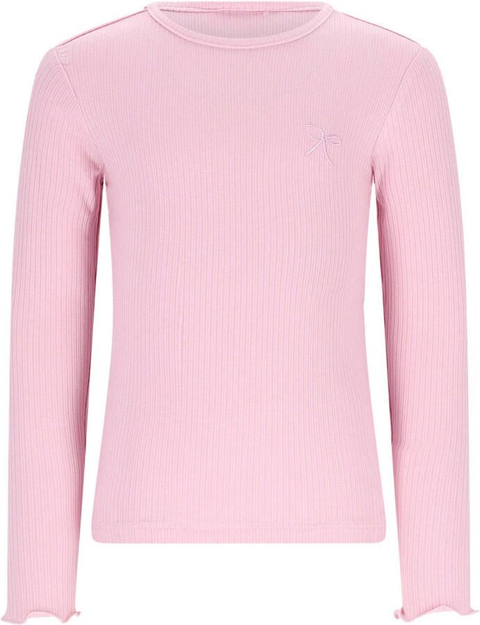 NONO longsleeve roze rib gebreid