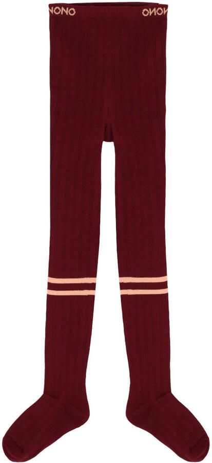 NONO maillot donkerrood lichtroze