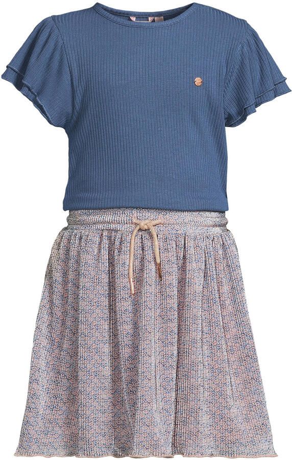 NONO midi jurk blauw