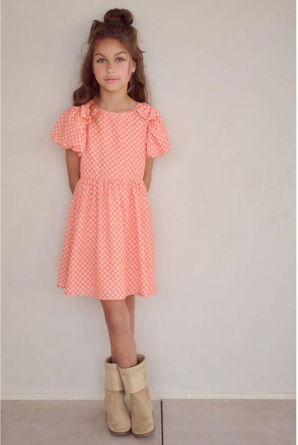 NONO midi jurk oranje