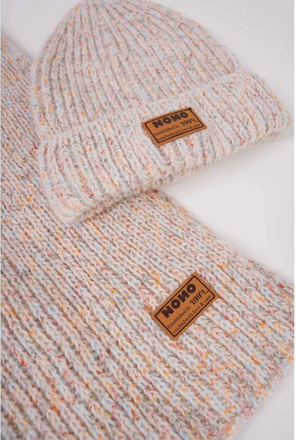 NONO muts + sjaal beige - Foto 2