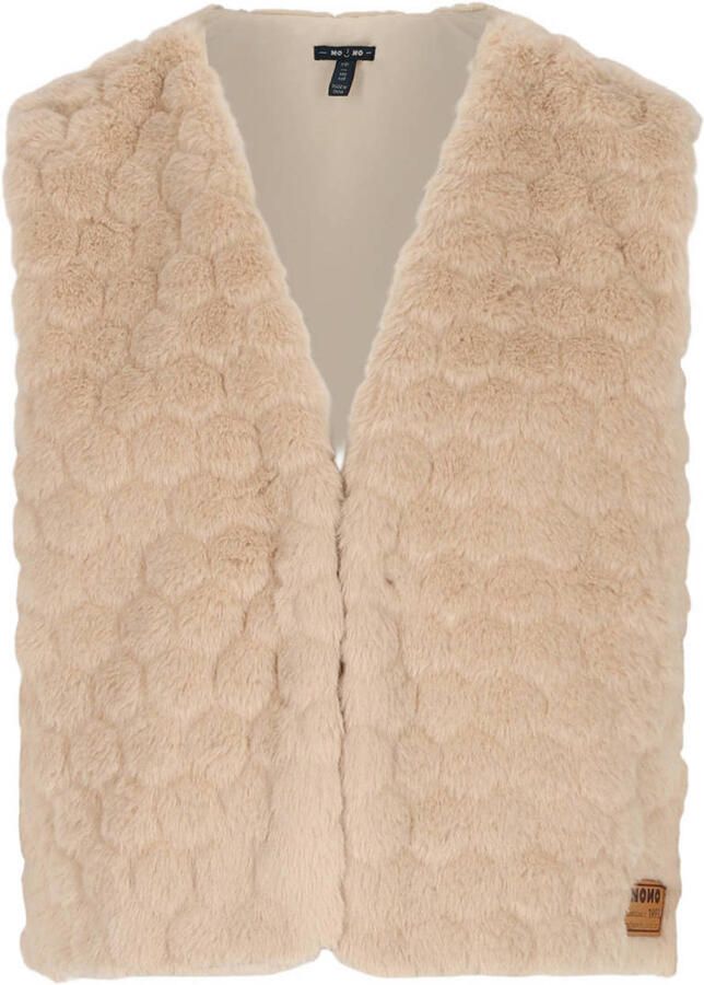 NONO rechtvallend gilet beige