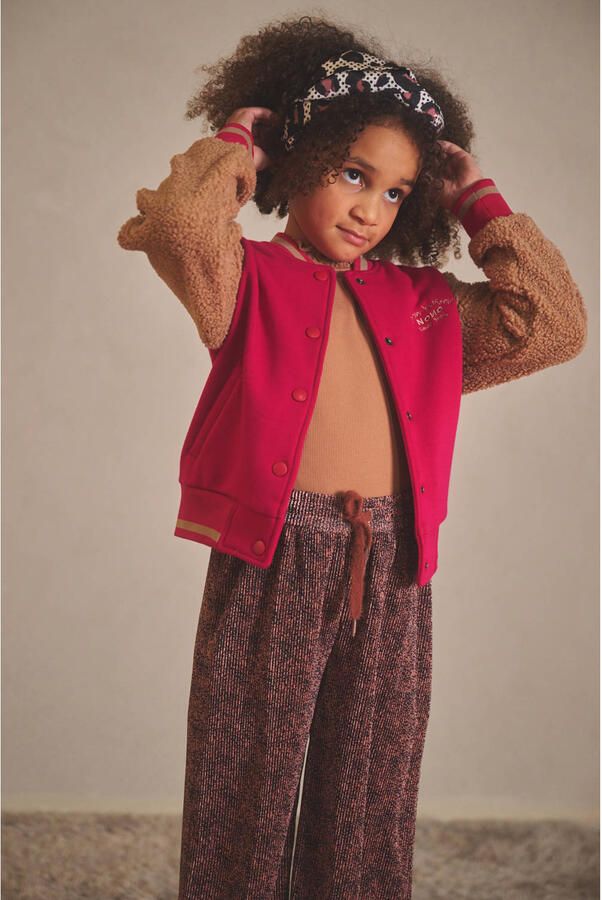 NONO Meisjes Broeken Sun Aop Leopard Palazzo Bruin - Foto 4