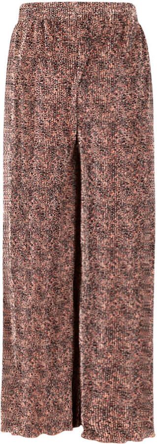 NONO Meisjes Broeken Sun Aop Leopard Palazzo Bruin - Foto 3