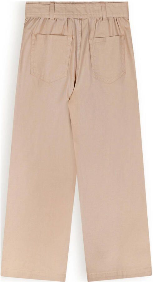 NONO regular fit broek Simoa zand Beige Meisjes Katoen Effen 122 128 - Foto 2