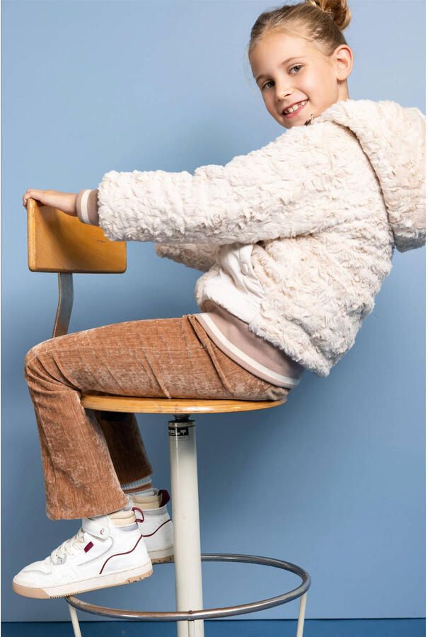 NONO Meisjes Jassen Bomby Reversible Hooded Bomber Jacket Zand - Foto 4