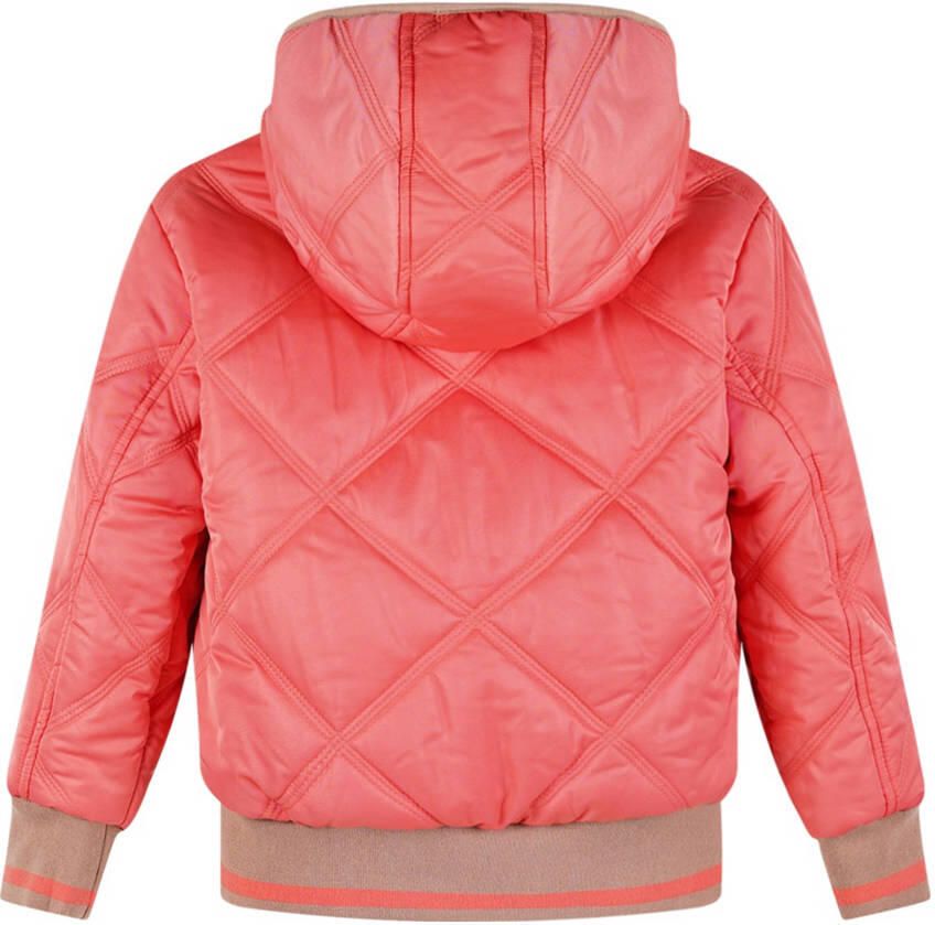 NONO Meisjes Jassen Bomby Reversible Hooded Bomber Jacket Roze - Foto 4