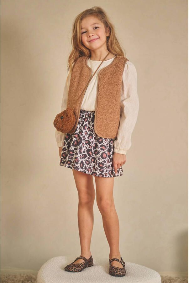 NONO Meisjes Truien & Vesten Katya Reversible Gilet Camel - Foto 6