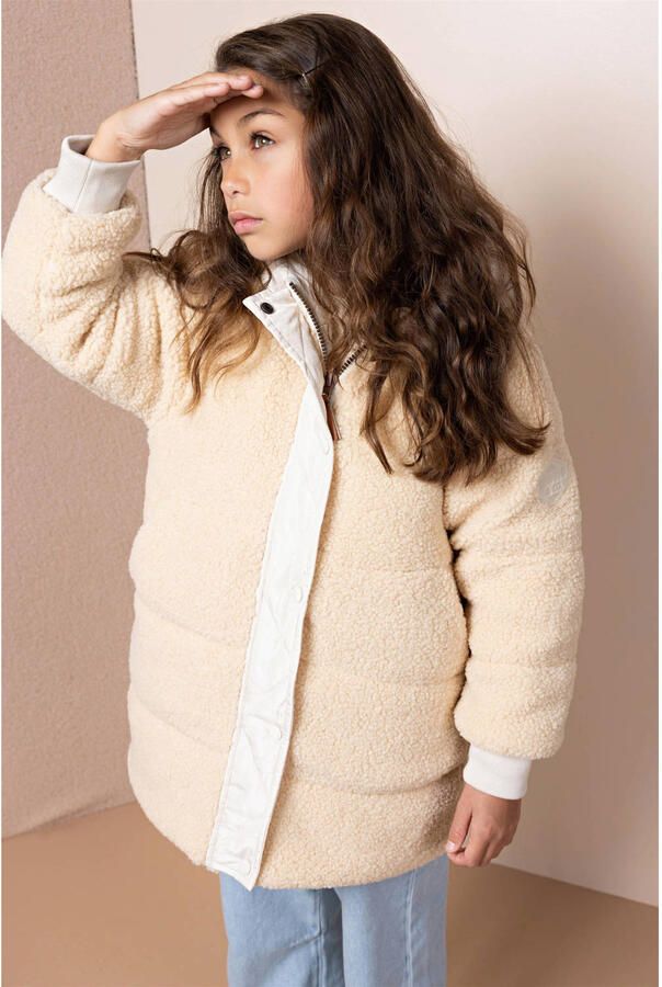 NONO reversible teddy winterjas ecru - Foto 2