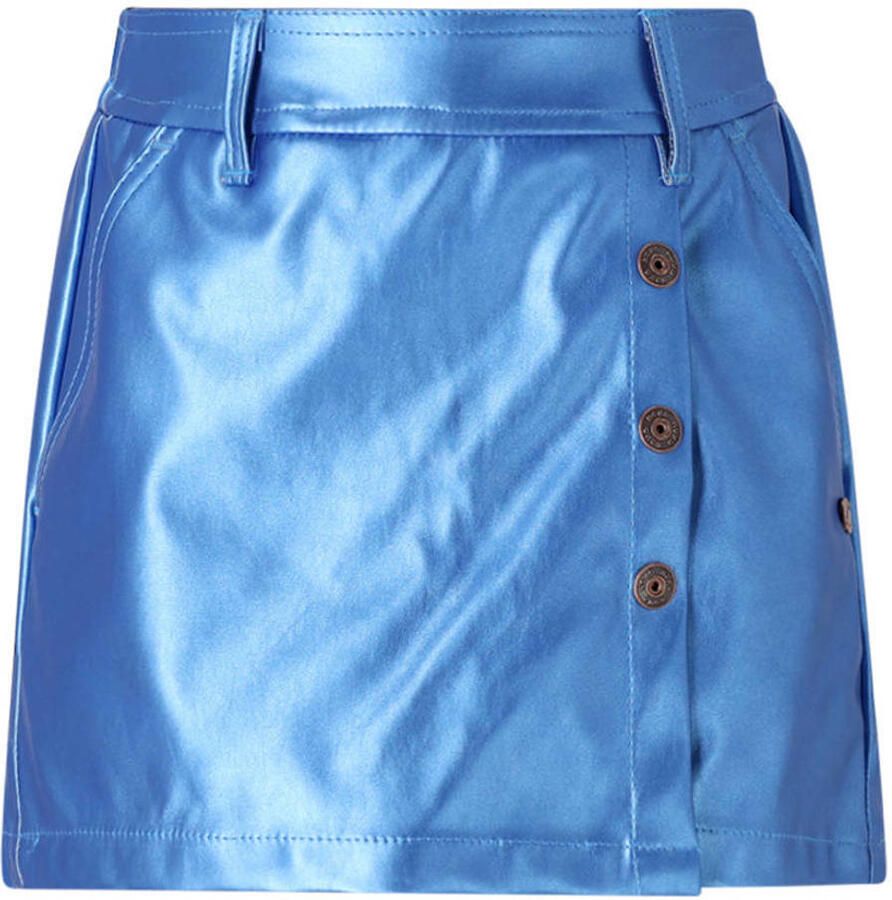 NONO Meisjes Broeken Simay Fake Leather Skort Kobalt - Foto 6