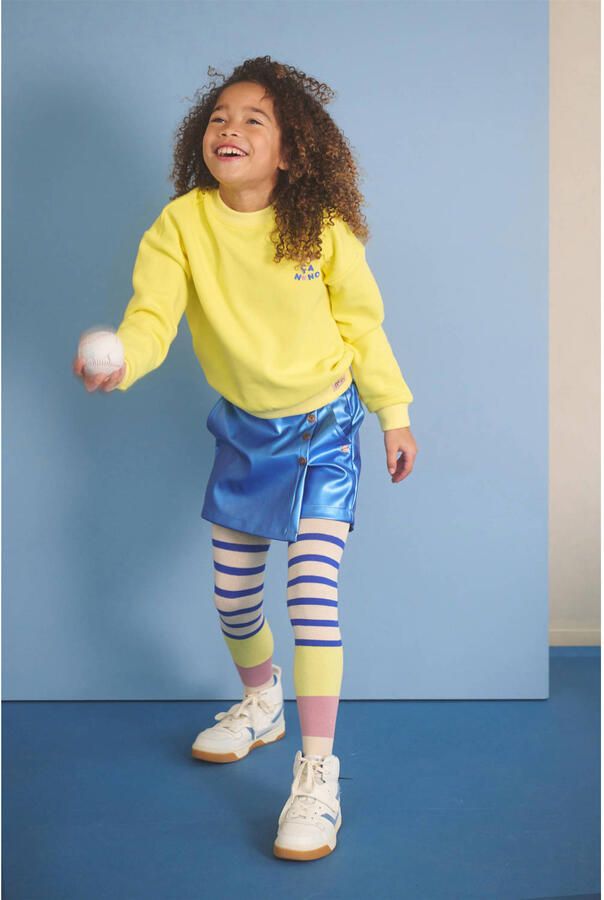 NONO Meisjes Broeken Simay Fake Leather Skort Kobalt - Foto 5