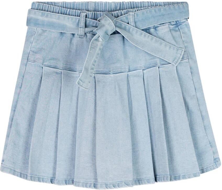 NONO Meisjes Broeken Sella Denim Skort Lichtblauw - Foto 5