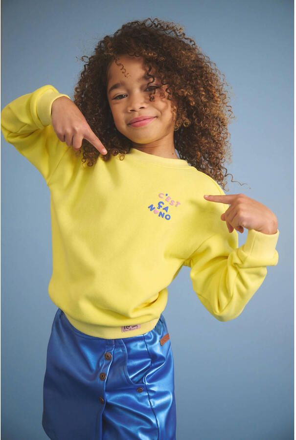 NONO Meisjes Truien & Vesten Ko Furry Sweat Geel - Foto 4