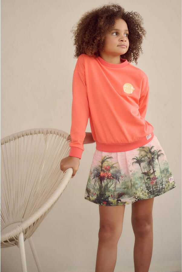 NONO sweater met backprint oranje - Foto 2