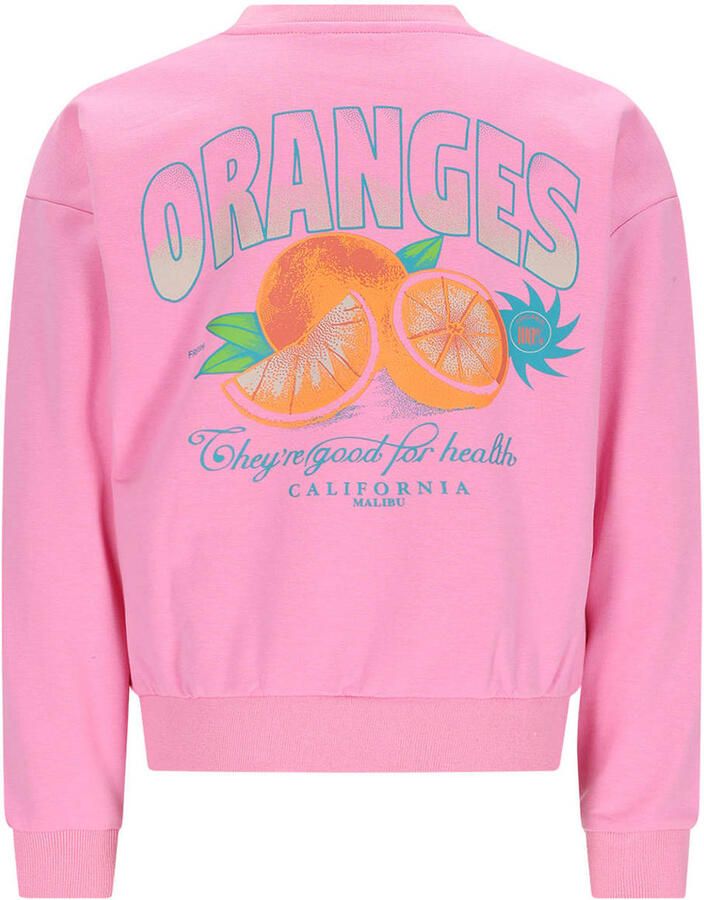 NONO Meisjes Truien & Vesten Ko Sweater With Oranged Print At Back Roze - Foto 4