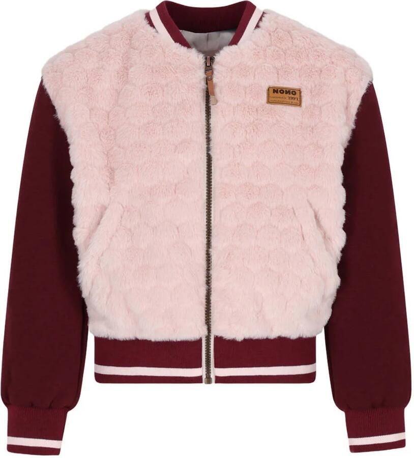 NONO Meisjes Jassen Darling Furry Indoorjacket Roze