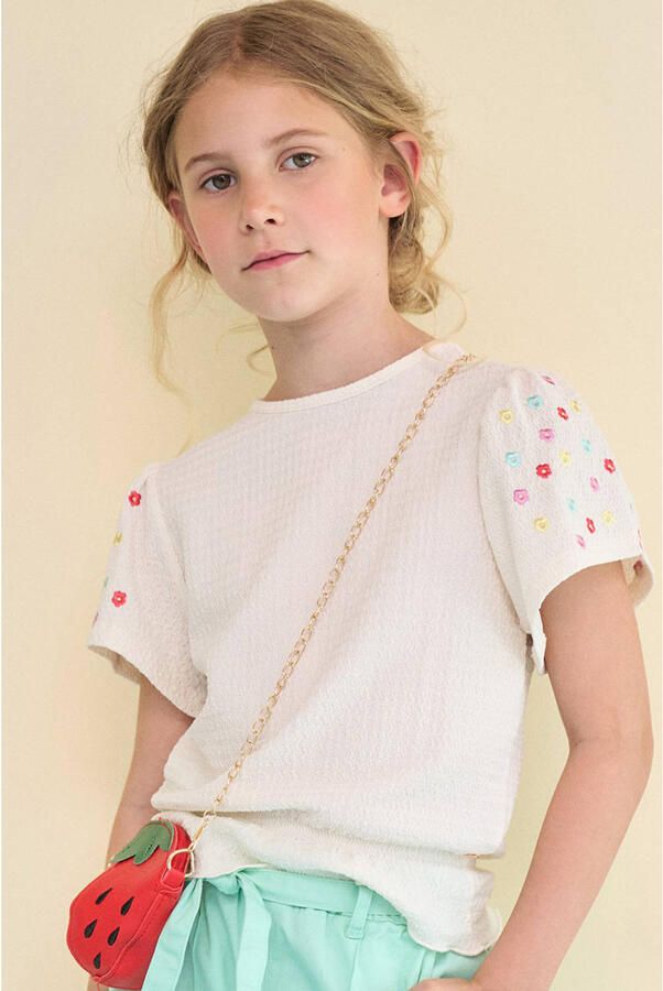 NONO Meisjes Tops & T-shirts Kaby Structured Top Beige - Foto 5