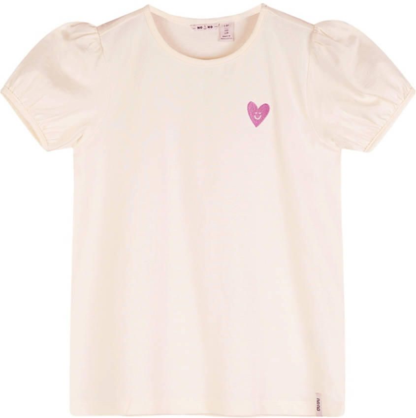 NONO Meisjes Tops & T-shirts Karen To Do T-shirt Creme - Foto 3