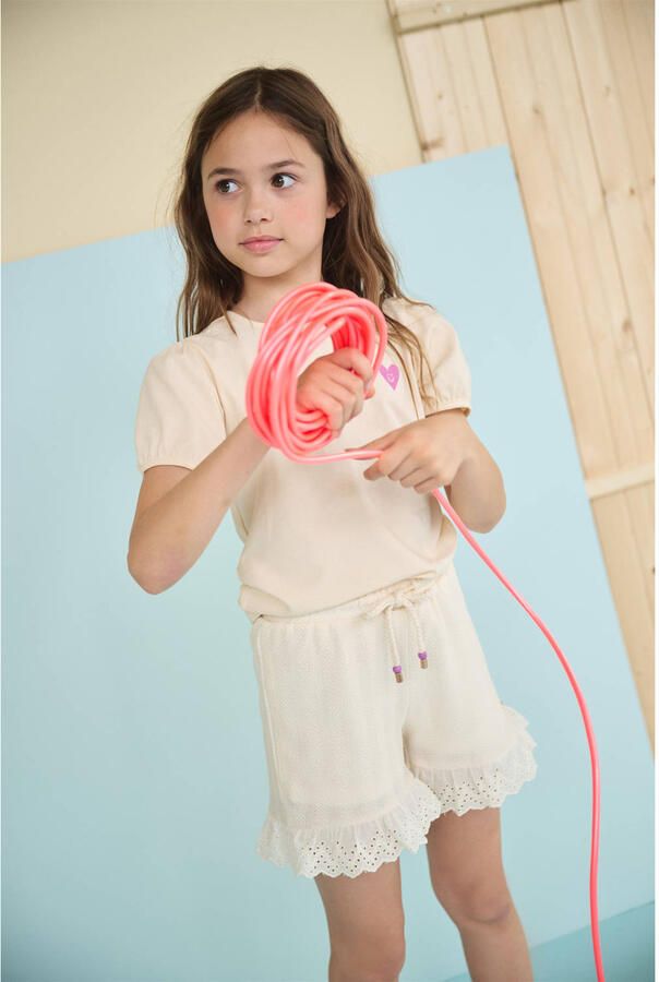 NONO Meisjes Tops & T-shirts Karen To Do T-shirt Creme - Foto 2