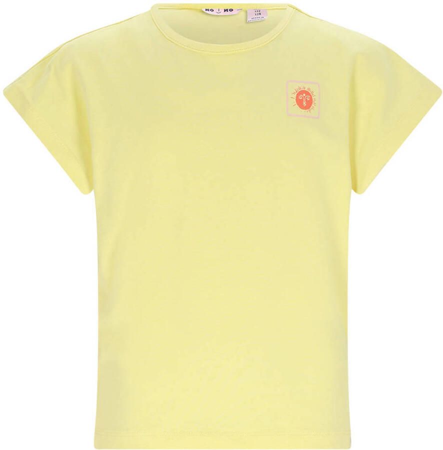 NONO Meisjes Tops & T-shirts Kate Tshirt With Big Back Print Geel - Foto 4