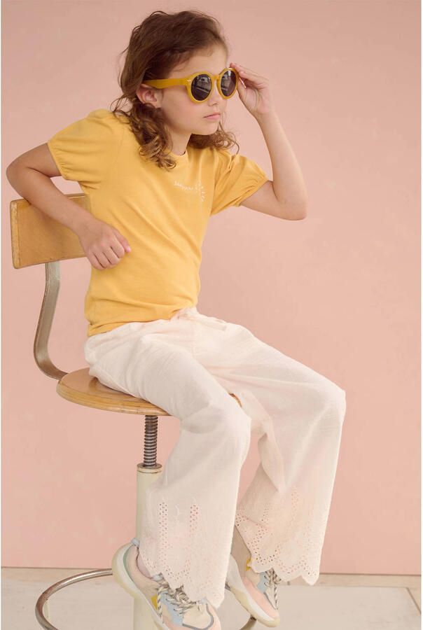 NONO T-shirt met backprint geel - Foto 2