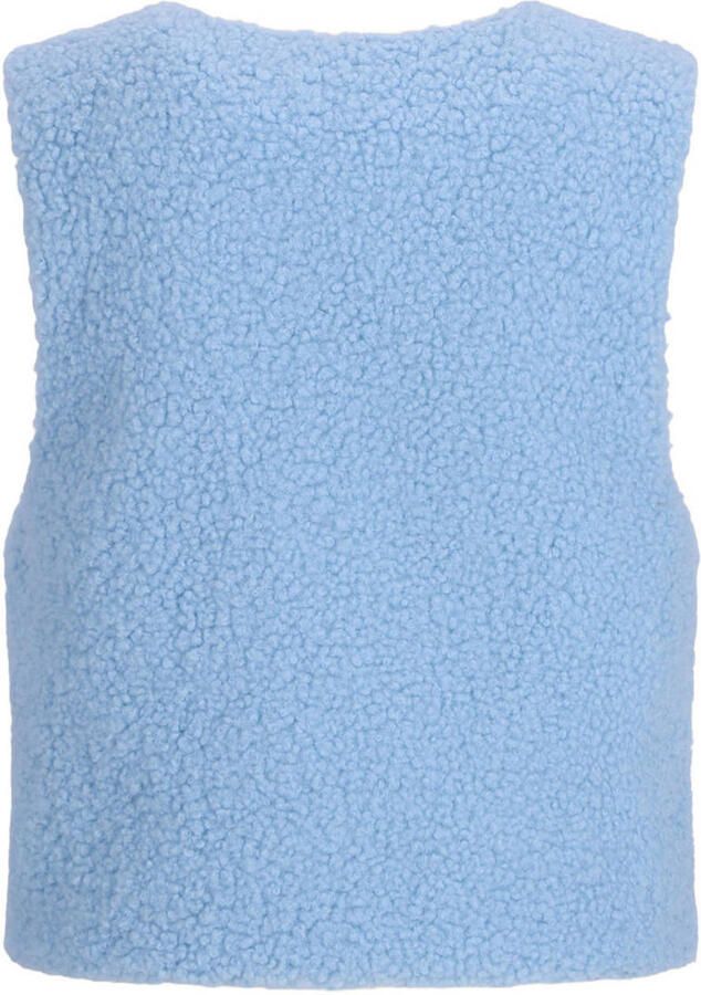 NONO teddy gilet met print lichtblauw - Foto 2