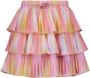 NONO Meisjes Rokken Nika Layered Plissee Short Skirt Roze - Thumbnail 2