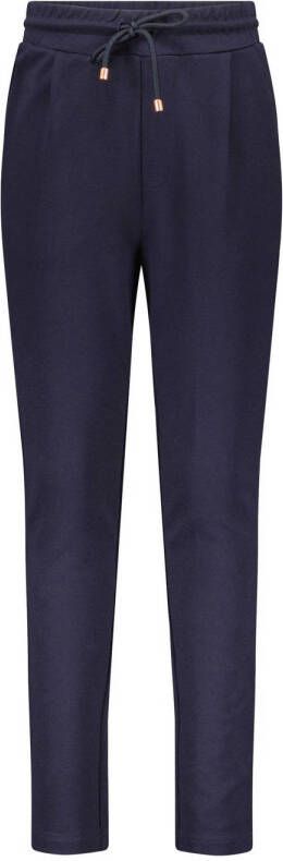 NONO slim fit broek Suna donkerblauw