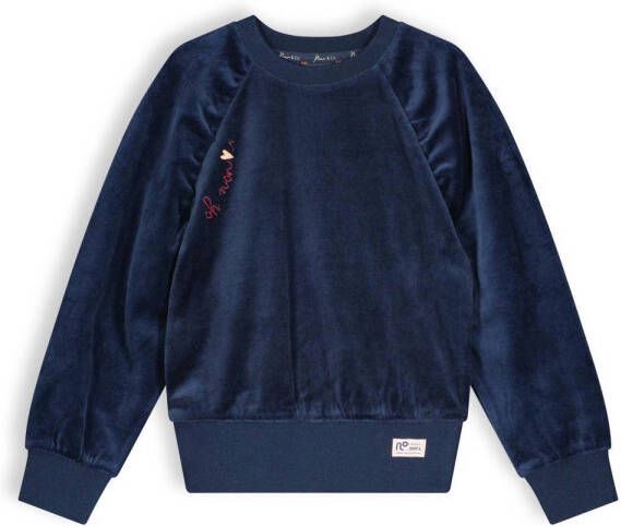 NONO sweater Kayla blauw Effen 146 152 | Sweater van