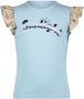 NONO T-shirt Kamsi met printopdruk lichtblauw Meisjes Stretchkatoen Ronde hals 122 128 - Thumbnail 2