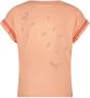 NONO T-shirt Kanai met printopdruk perzik Oranje Meisjes Stretchkatoen Ronde hals 122 128 - Thumbnail 1