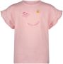 NONO T-shirt Kanou met printopdruk en ruches roze Meisjes Stretchkatoen Ronde hals 122 128 - Thumbnail 2
