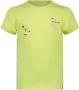 NONO T-shirt Kantal met printopdruk lime Geel Meisjes Stretchkatoen Ronde hals 122 128 - Thumbnail 1