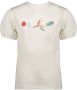 NONO T-shirt met printopdruk wit Meisjes Stretchkatoen Ronde hals Printopdruk 122-128 - Thumbnail 1