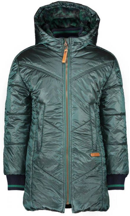NONO winterjas groen Meisjes Polyester Capuchon 104
